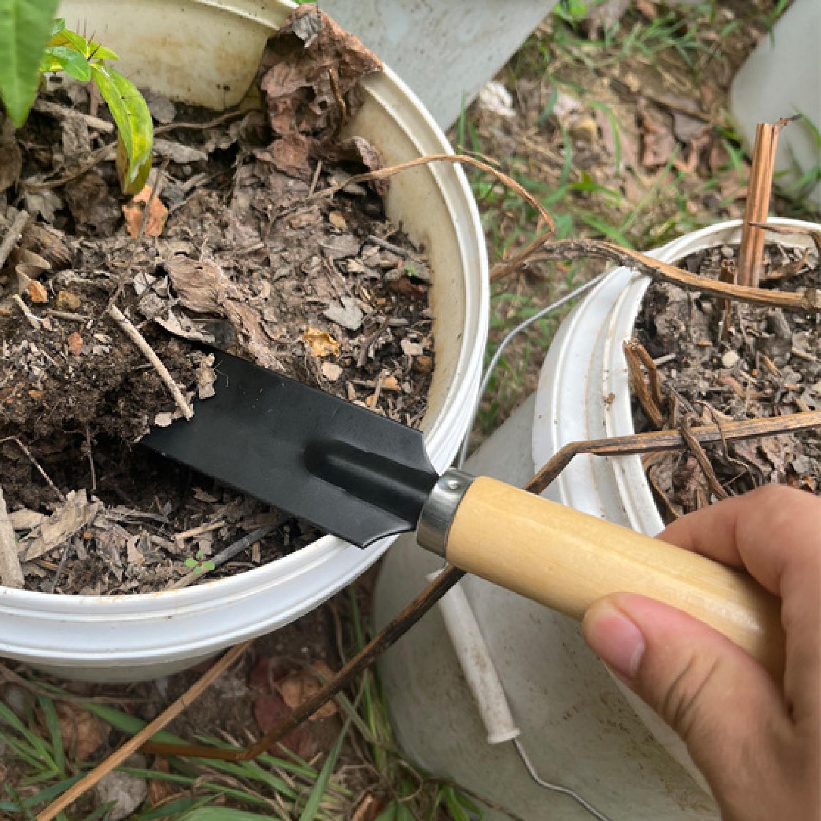 Gardening Tools For Digging - 작은 정원용 삽, 목재 손잡이 다기능