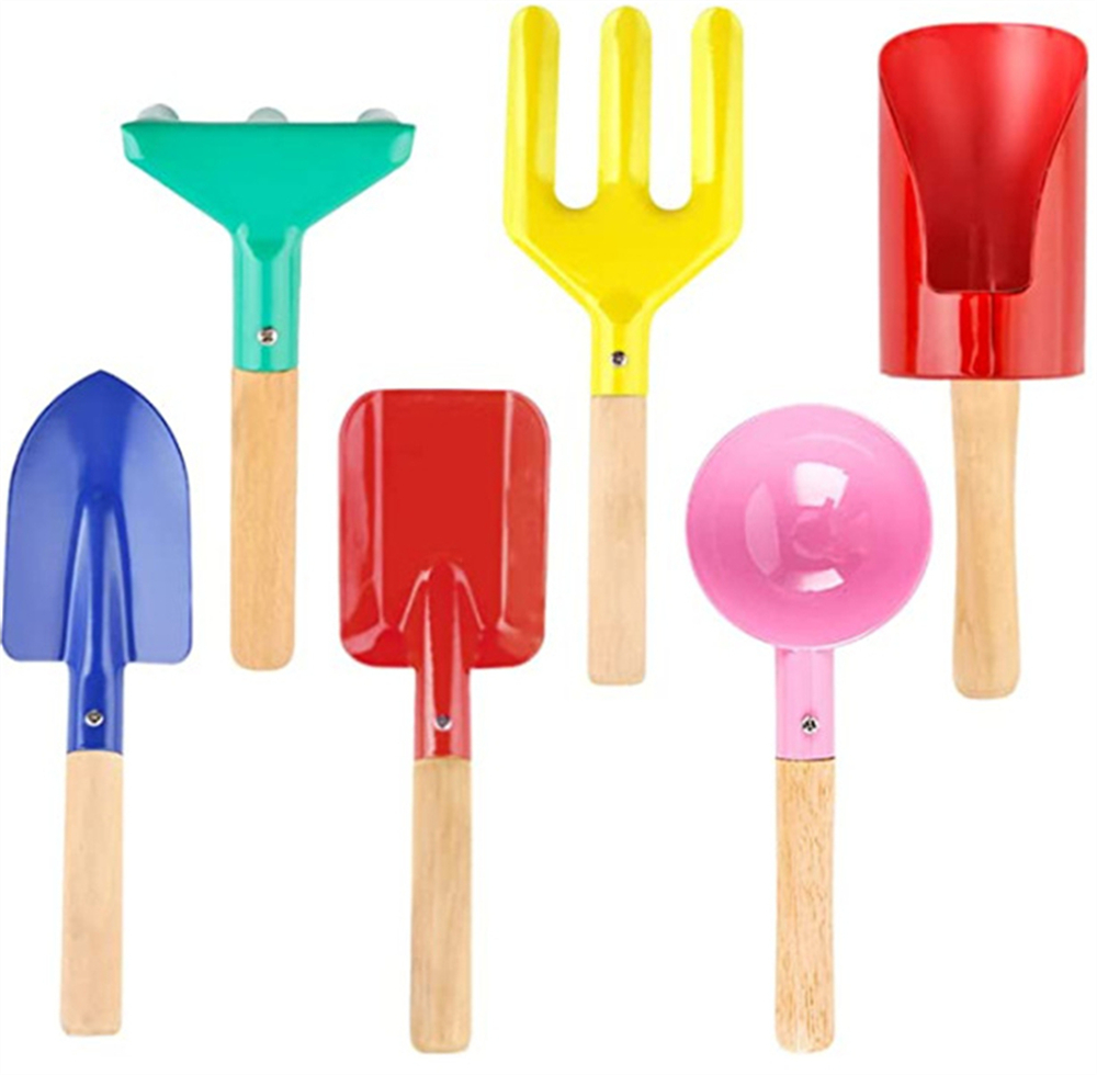 Gardening Tools Kit For Kids - 다채로운 6pcs 다기능 어린이 원예 도구