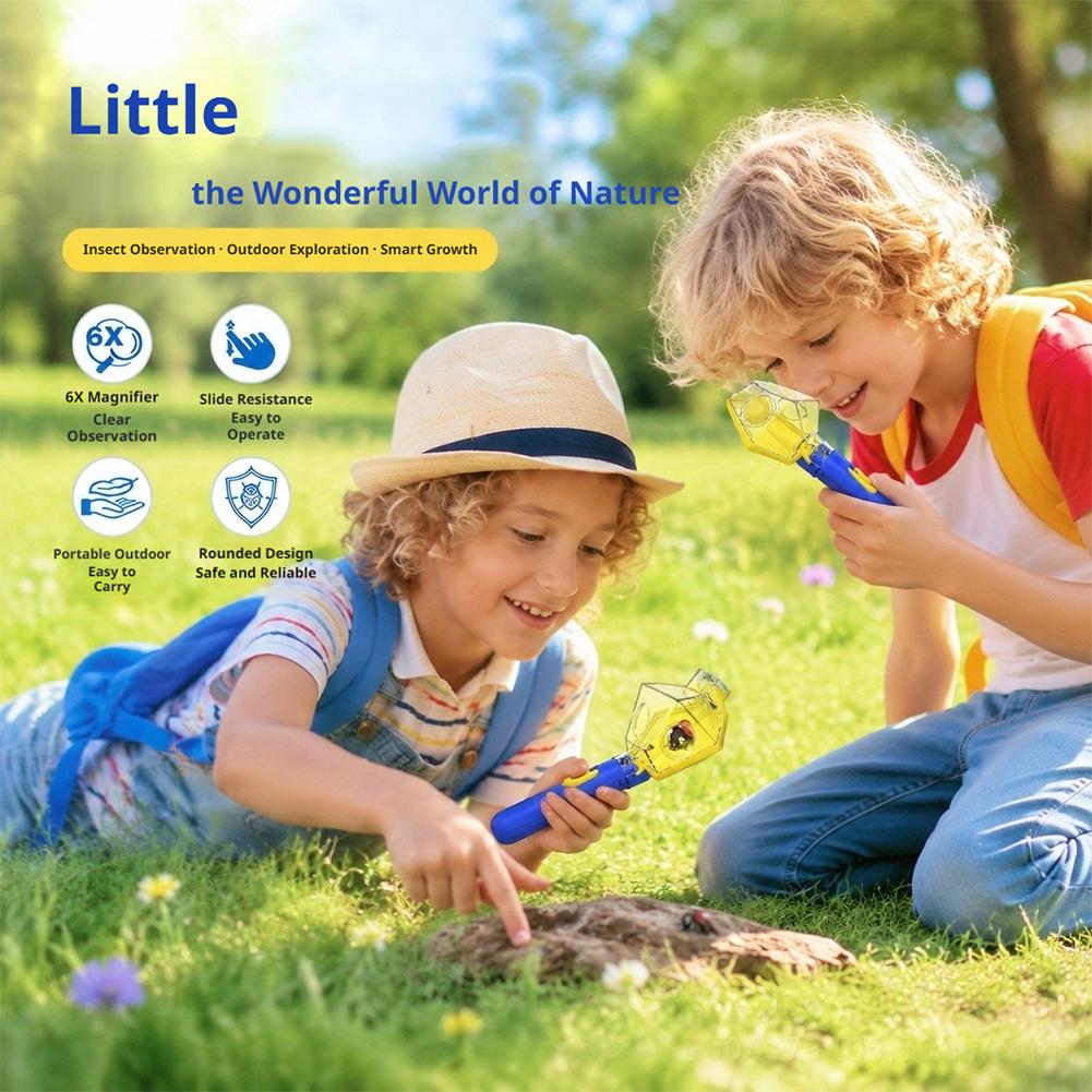 휴대용 곤충 채집기 뷰어 도구 6배율 돋보기 어린이 친 - Gardening Tools Kit For Kids 리뷰 및 가격