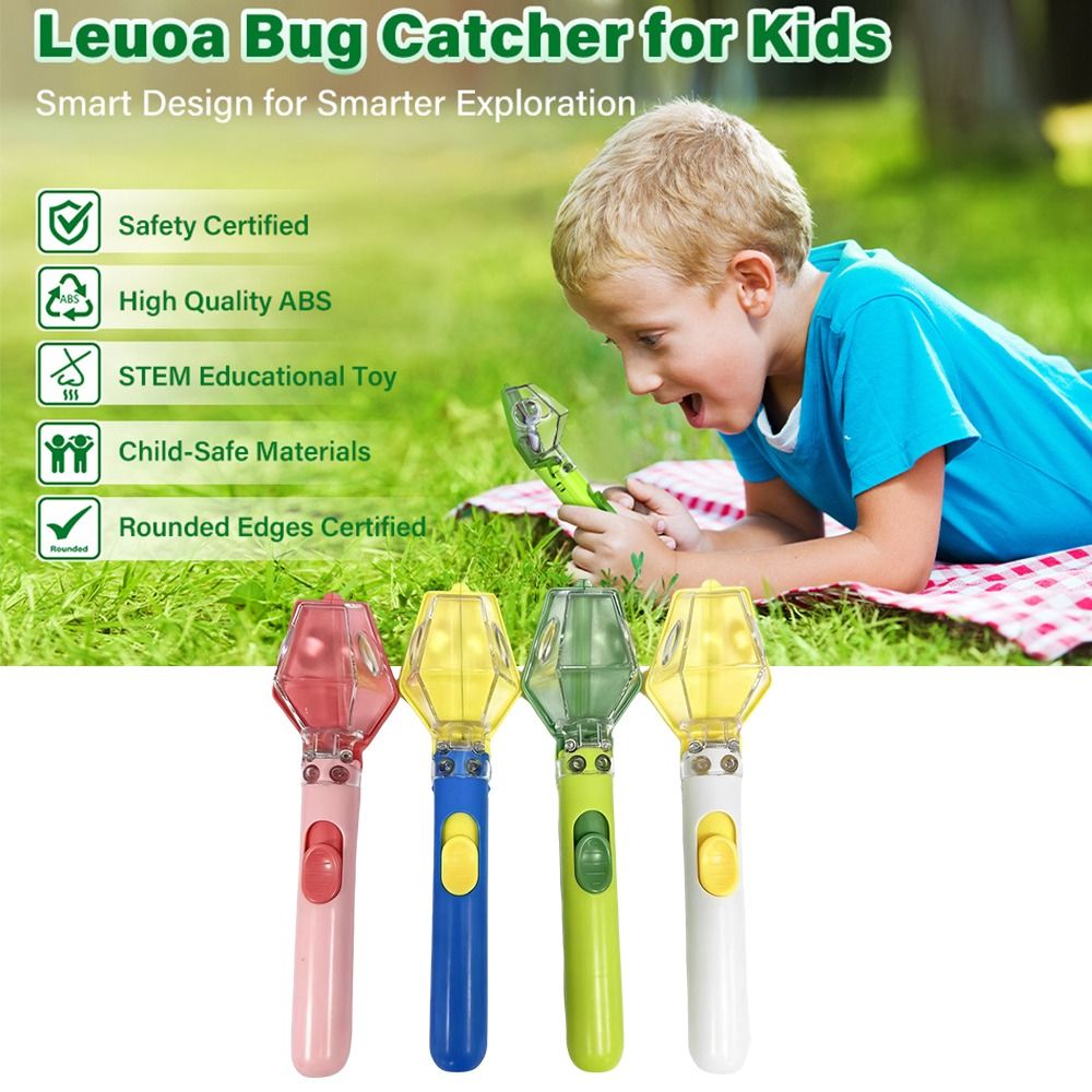다기능 휴대용 곤충 포수 안전 방출 메커니즘 푸시형 휴 - Gardening Tools Kit For Kids 리뷰 및 가격