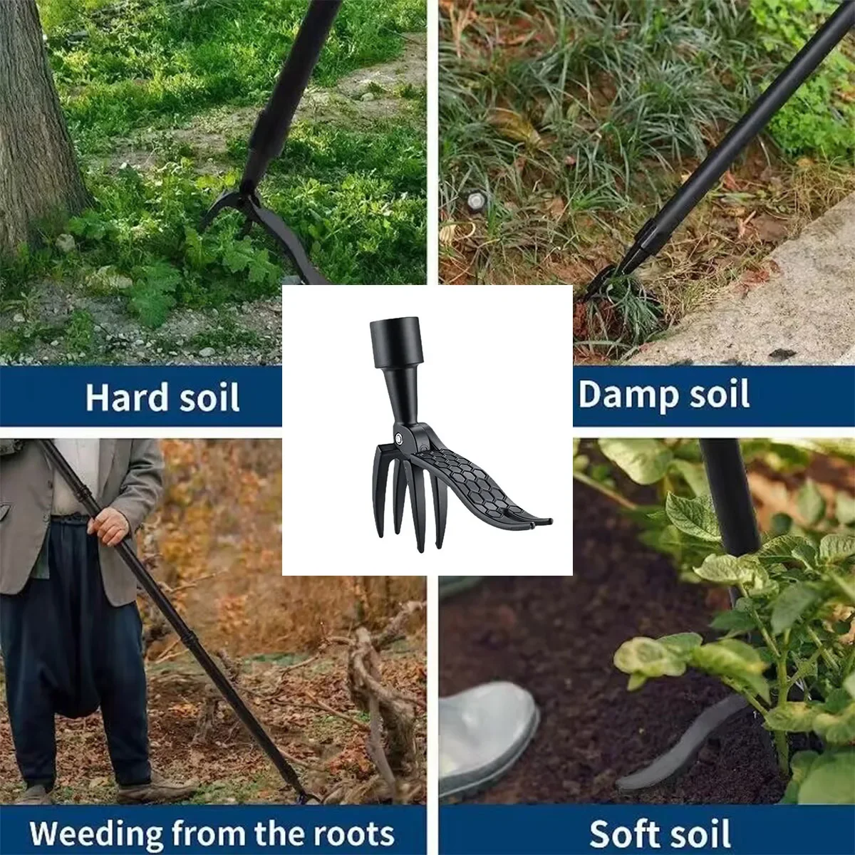 나사 구멍이있는 스탠드 업 잡초 풀러 도구 휴대용 잡초 - Gardening Tools For Digging 리뷰 및 가격