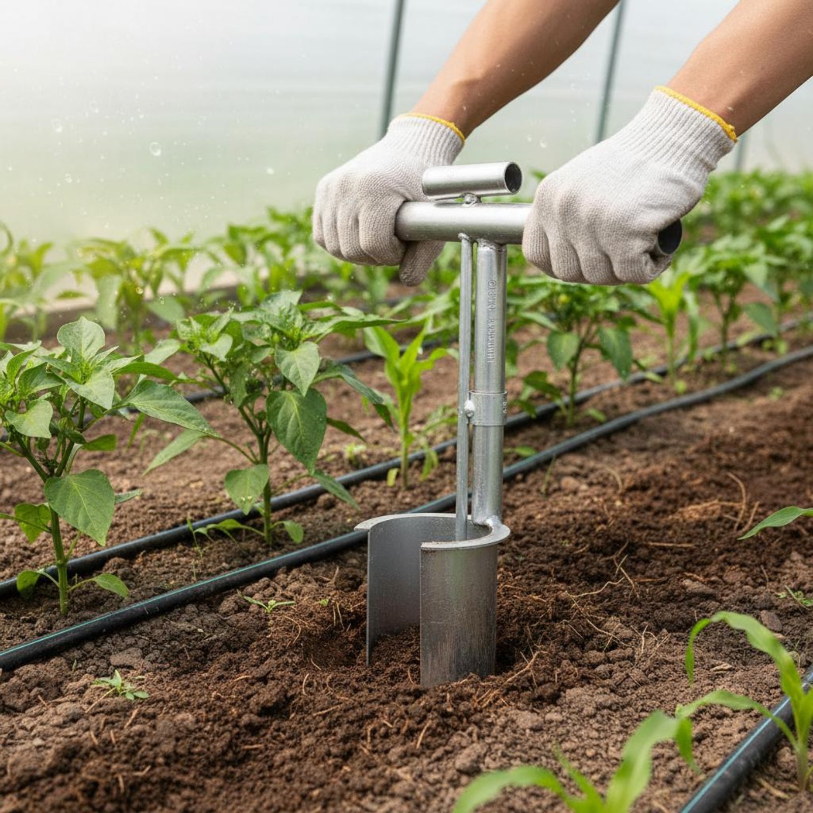 야채 이식 도구 정확한 파종 수동식 식물 이식기 야채  - Gardening Tools For Digging 리뷰 및 가격
