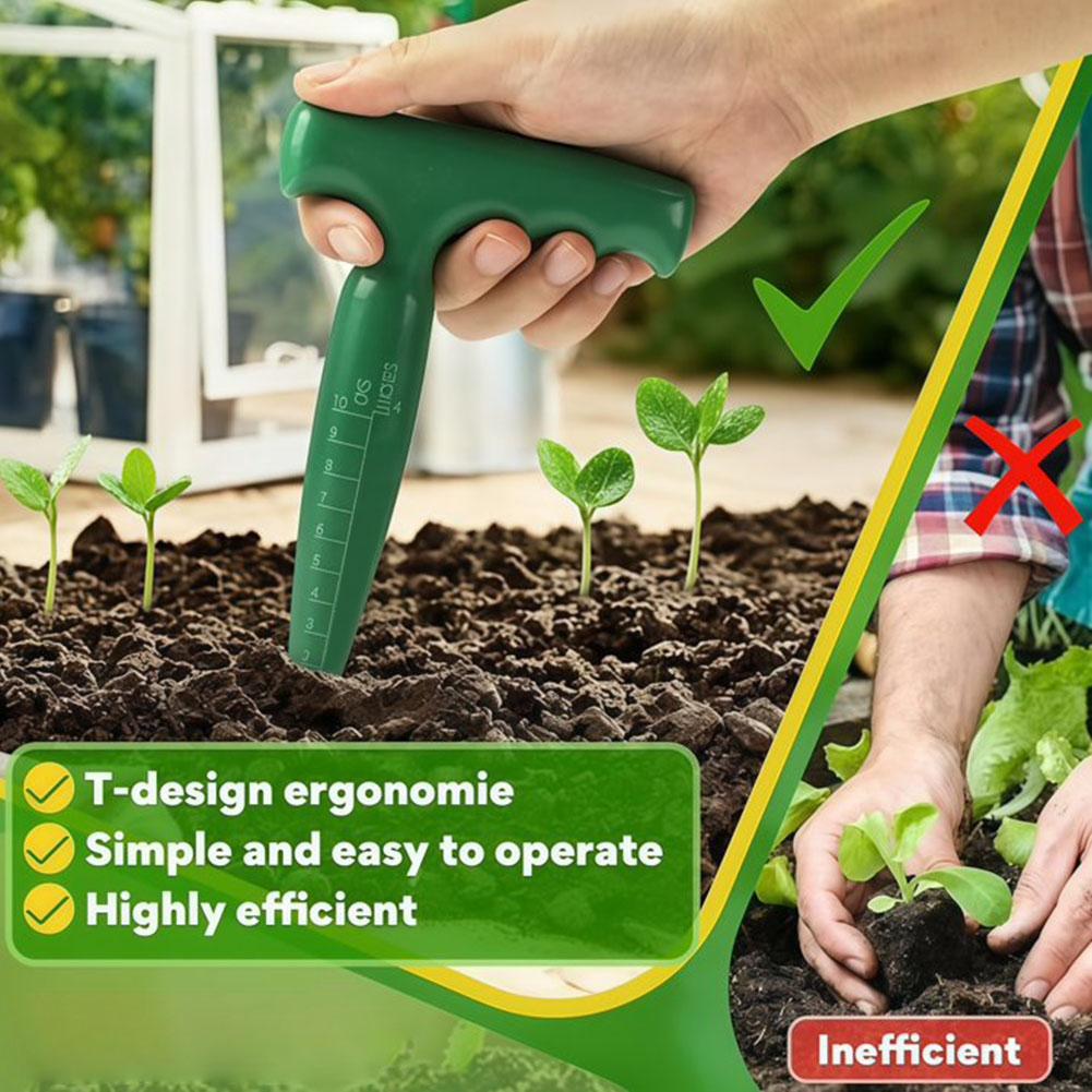 휴대용 정원 홀 펀처, 눈금 표시가 있는 심기 도구,  - Gardening Tools For Digging 리뷰 및 가격