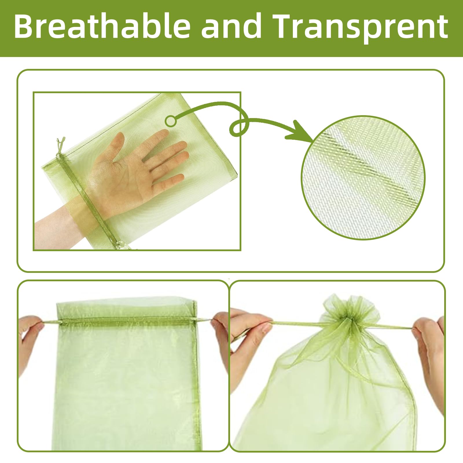 효과적인 조류 방지망 과일 보호 가방 식물 재배 커버  - Grow Bags 리뷰 및 가격
