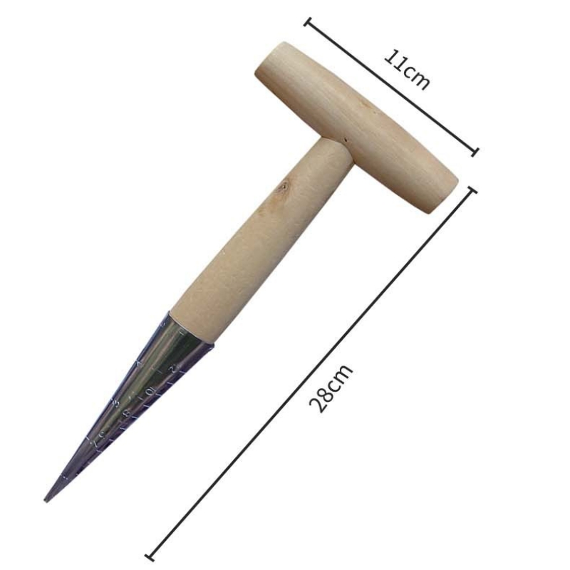 손잡이가 있는 휴대용 투명 스케일 정원 구멍 뚫는 도구 - Gardening Tools For Digging 리뷰 및 가격