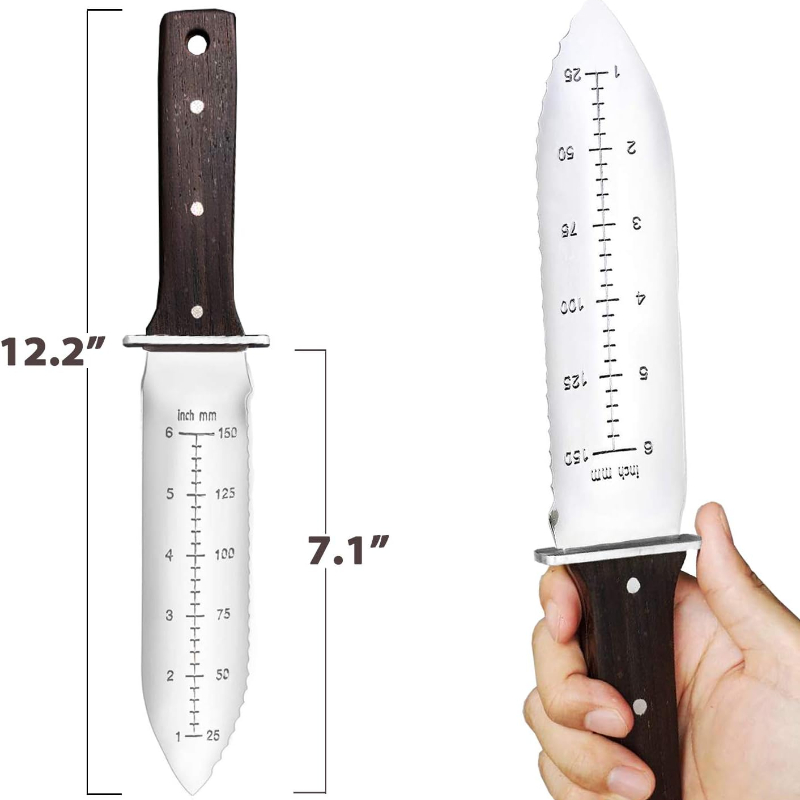 가죽 칼집, 보호용 핸드가드가 포함된 전문가용 호리 정 - Gardening Tools For Digging 리뷰 및 가격
