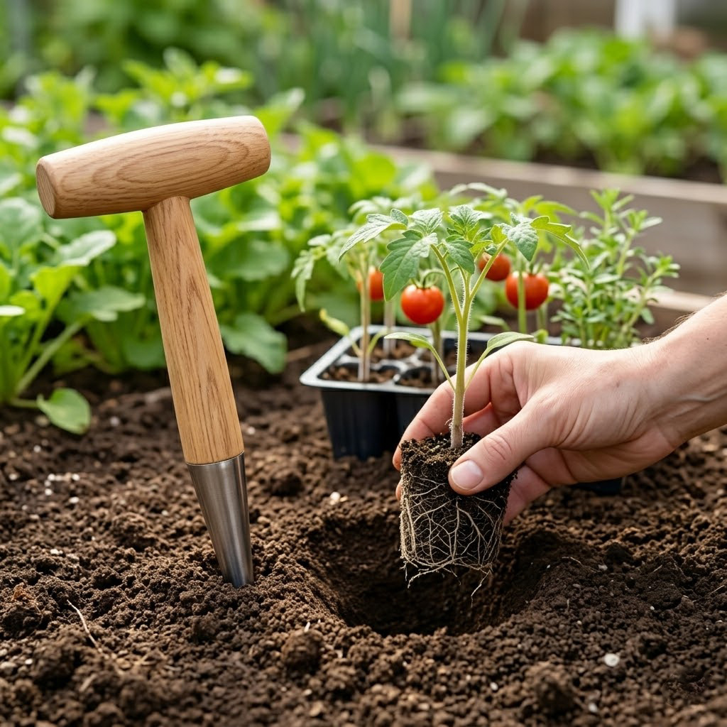 나무 손잡이 손용 심기 도구, 파종·파종·이식용 정원  - Gardening Tools For Digging 리뷰 및 가격