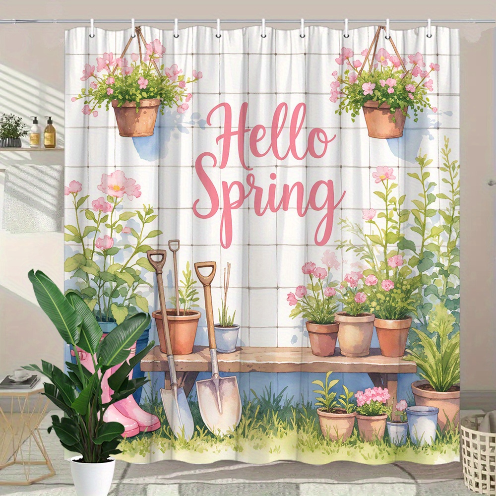 수채화 헬로 봄 원예 도구 핑크 꽃 화분에 심은 식물  - Gardening Tools Pink 리뷰 및 가격