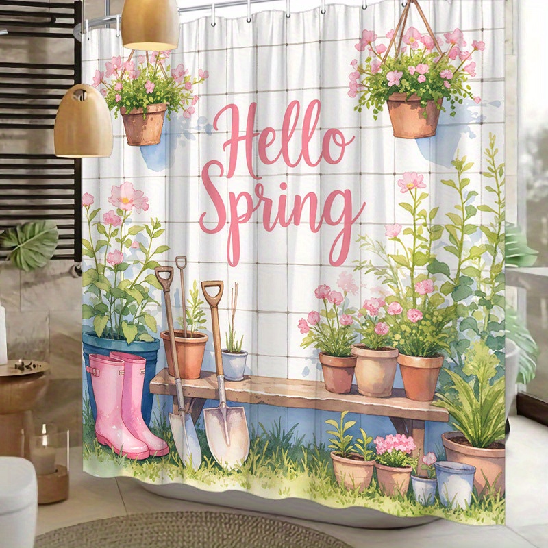 수채화 헬로 봄 원예 도구 핑크 꽃 화분에 심은 식물  - Gardening Tools Pink 리뷰 및 가격