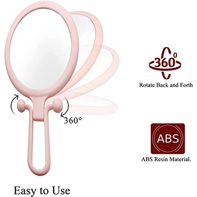 활기찬- 10X 휴대용 돋보기, 양면 접이식 화장 거울 - Gardening Tools Pink 리뷰 및 가격